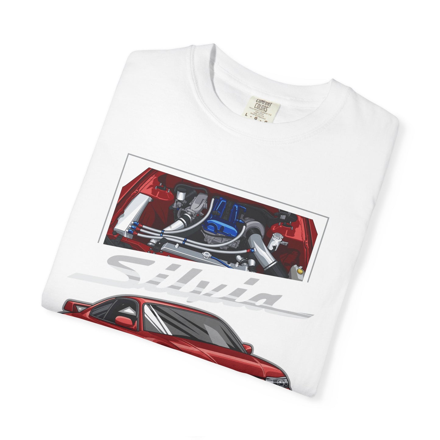 Silvia Sports Car Technical IllustrationT-shirt