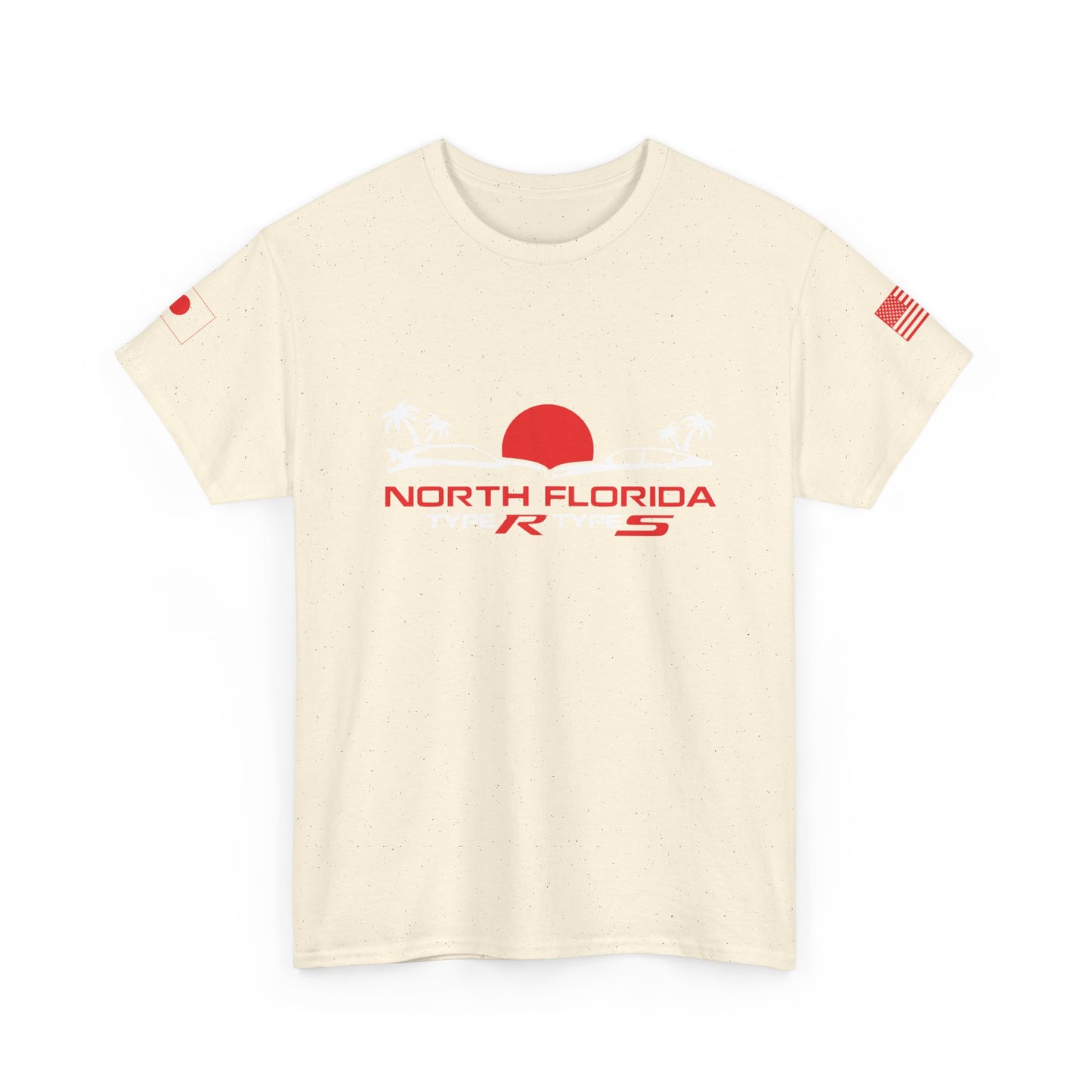 North Florida Type R Types T-Shirt — Retro Sunset Palm Beach Car Tee