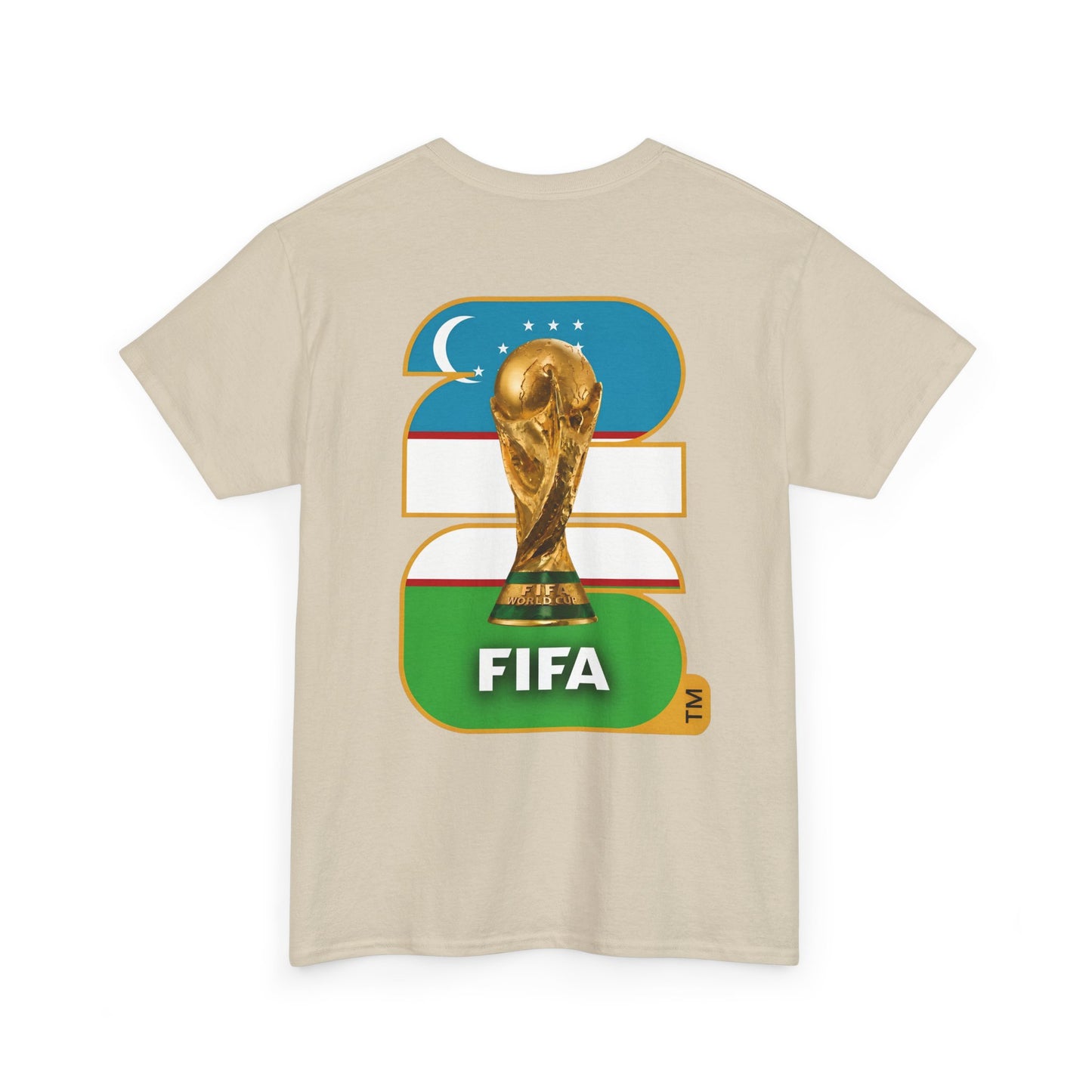 Uzbekistan 2026 FIFA World Cup Fan Edition – Front Crest & Championship Back Graphic T‑Shirt