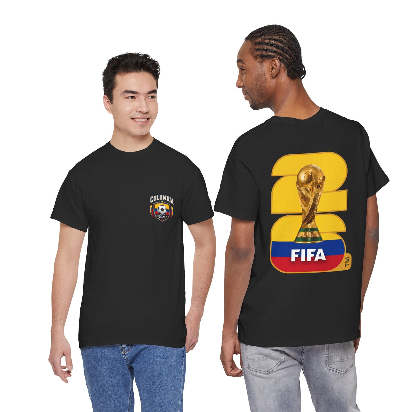 Colombia 2026 FIFA World Cup Fan Edition – Front & Back Premium Soccer T-Shirt