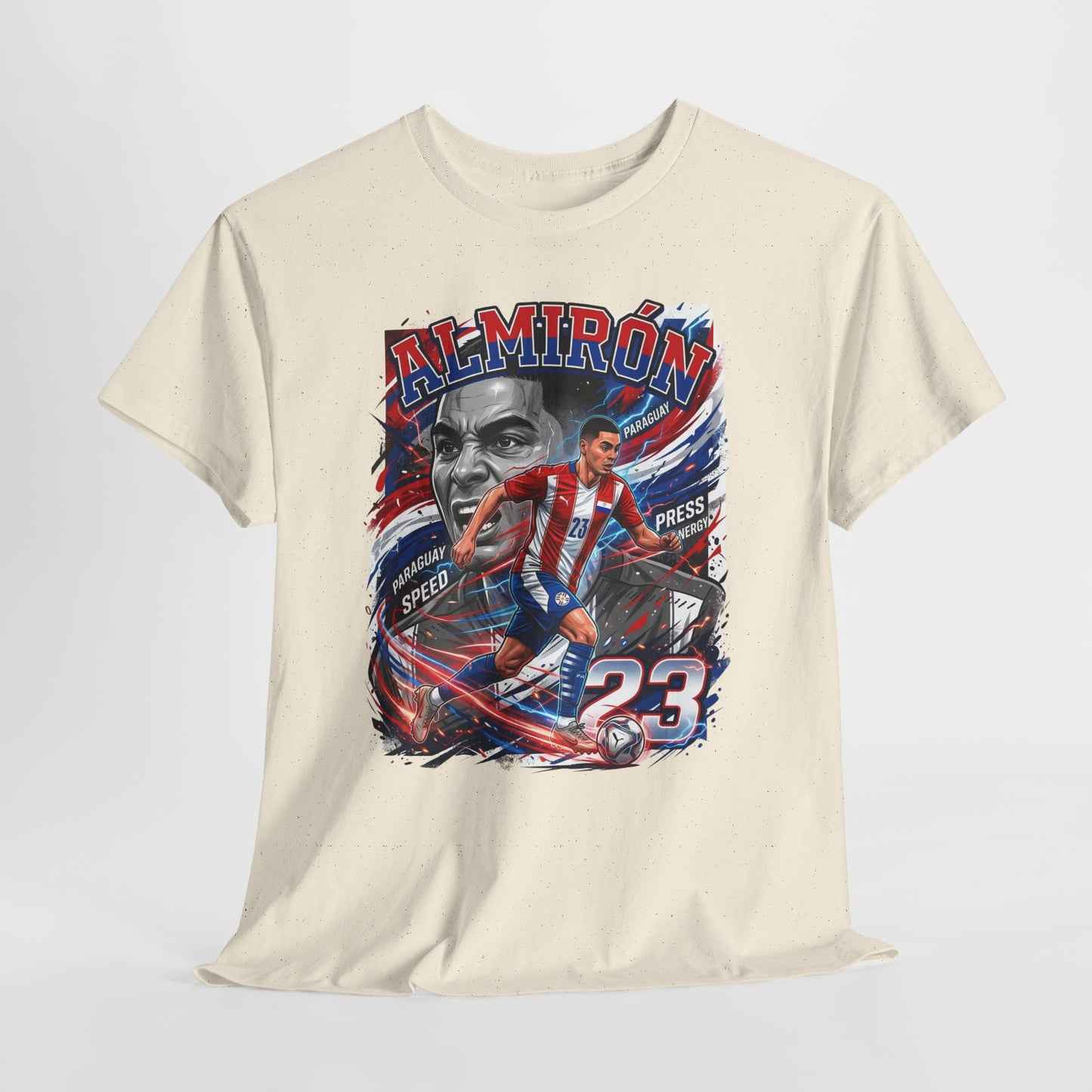 Almirón #23 – Paraguay Speed & Press T-Shirt