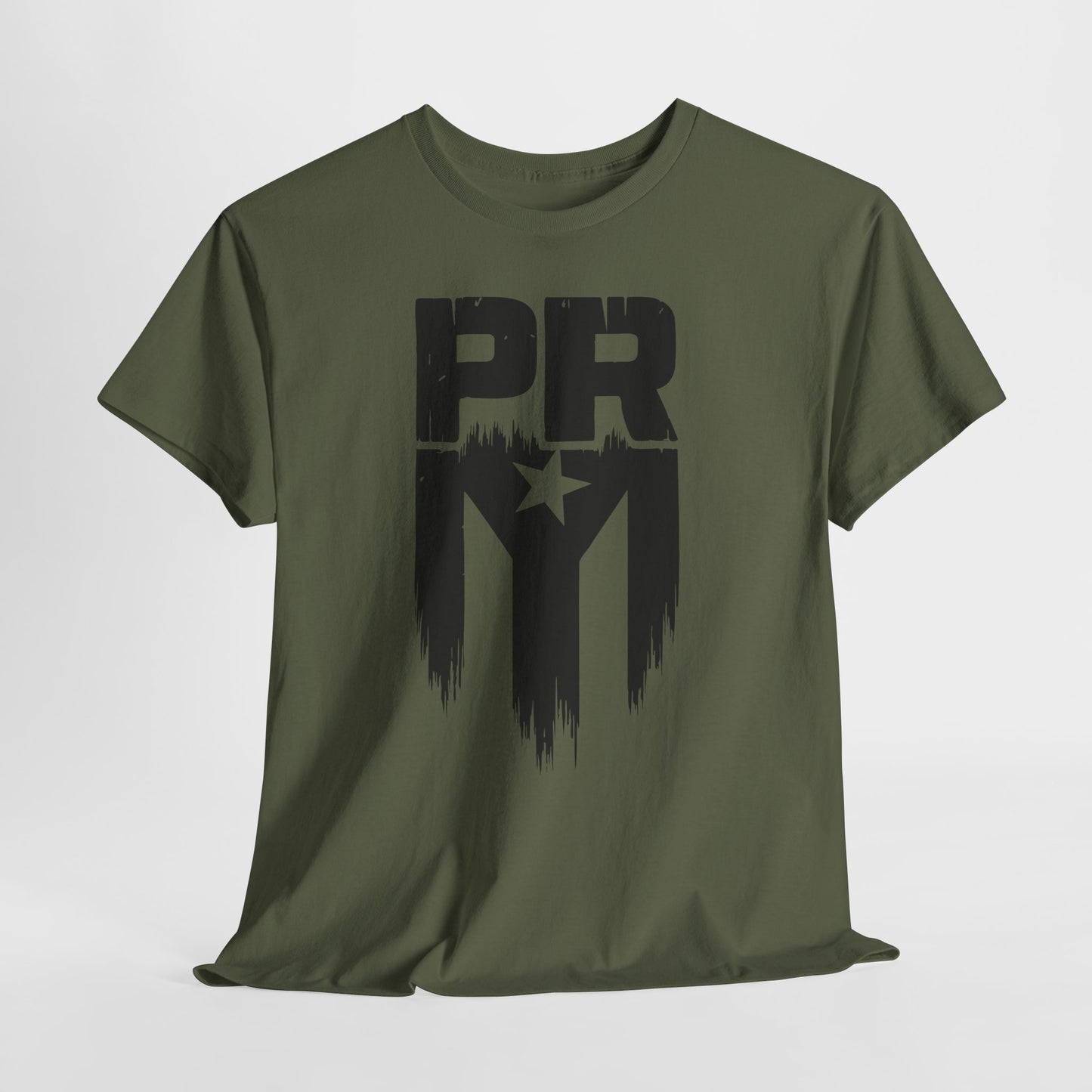 PR Mi Gente Puerto Rico Tee — Bold Black & White Boricua Pride