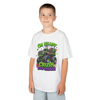 I’m Ready to Crush 3rd Grade Monster Truck Kids T-Shirt – First Day of School Tee