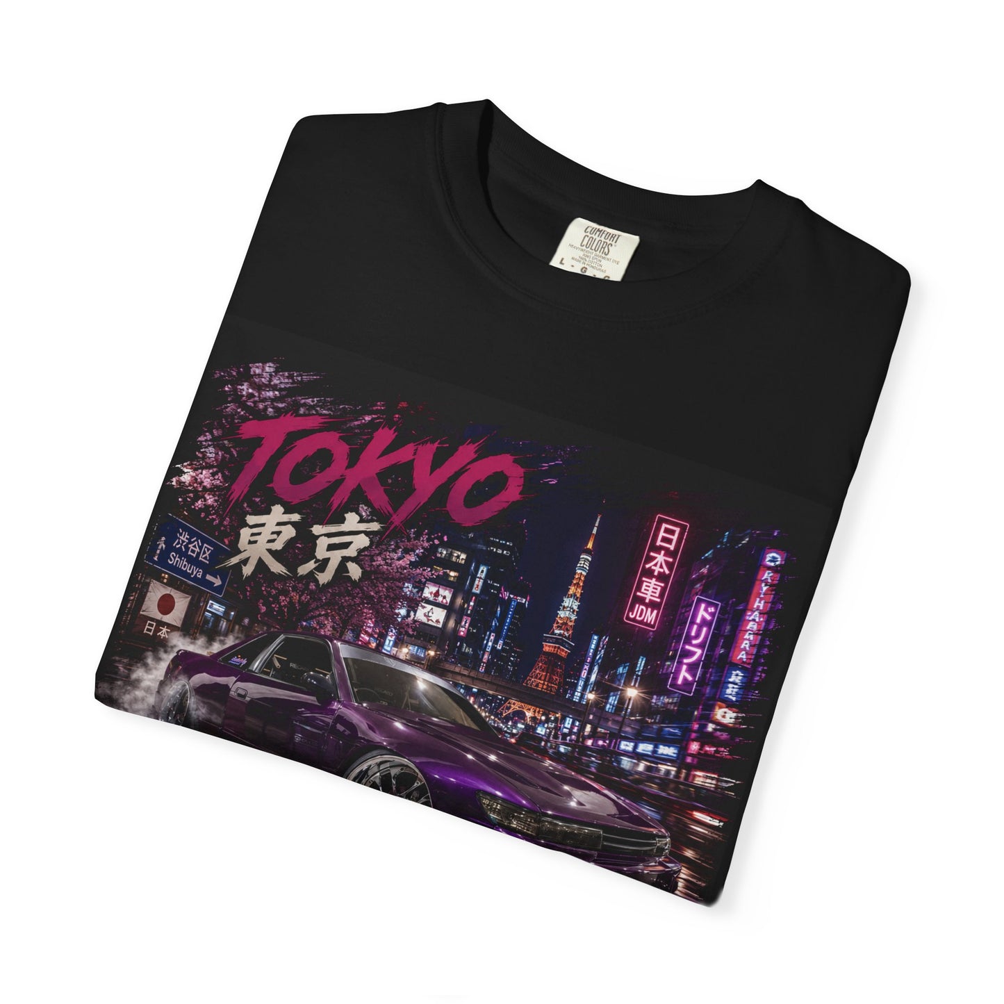 Tokyo Nightstreet Car T-Shirt — Neon JDM Retro Racing Tee