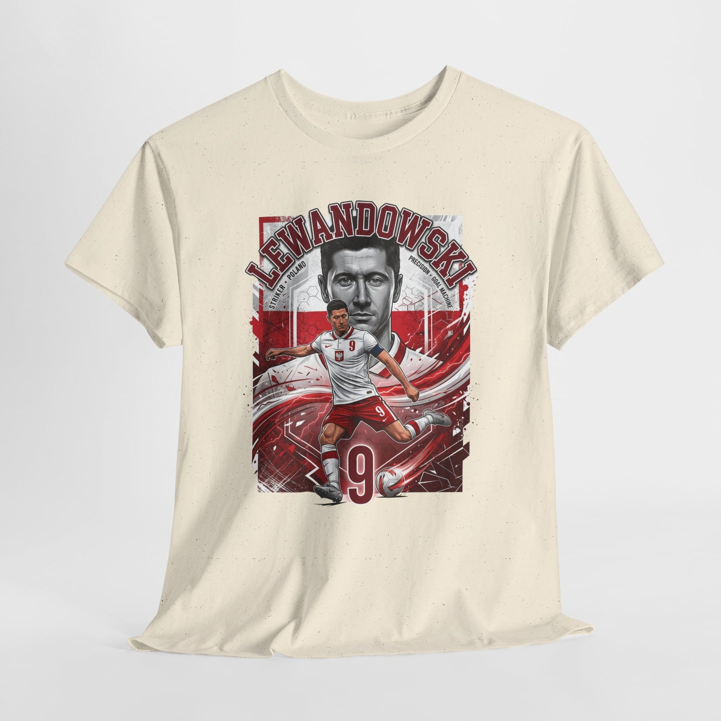 Lewandowski #9 – Poland Goal Machine T-Shirt