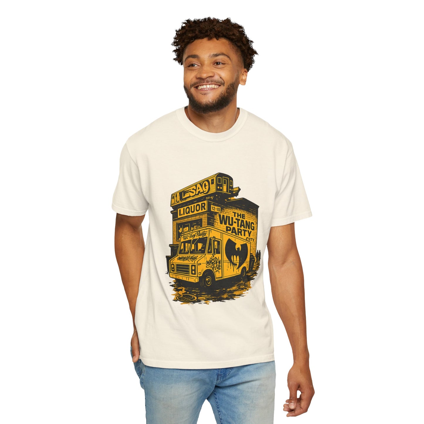 Wu-Tang Party Van Street Art T-Shirt | Hip-Hop Graffiti Liquor Store Urban Graphic Tee