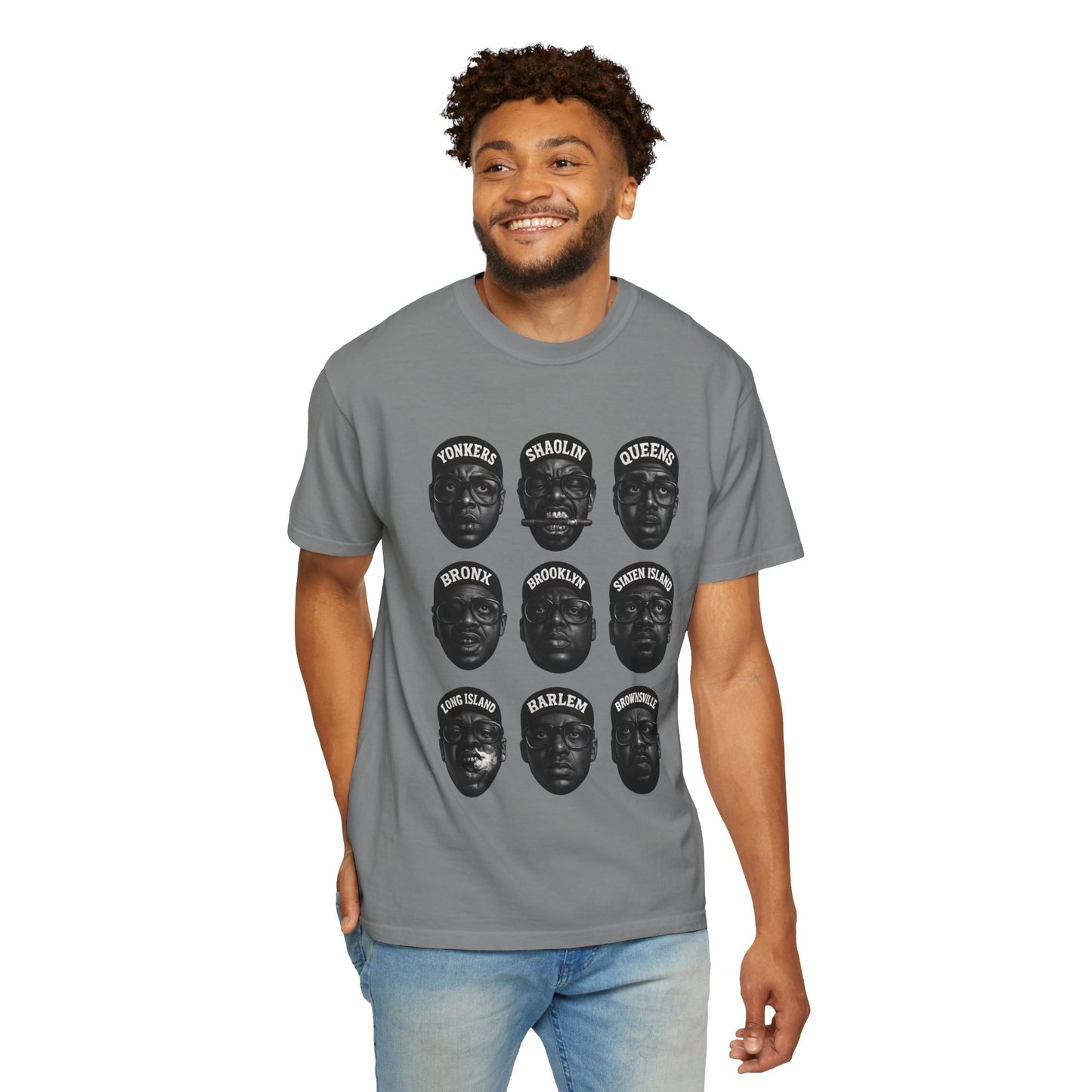 Hip-Hop Legends – Nine Icons of New York Rap | Black & White Tribute Tee