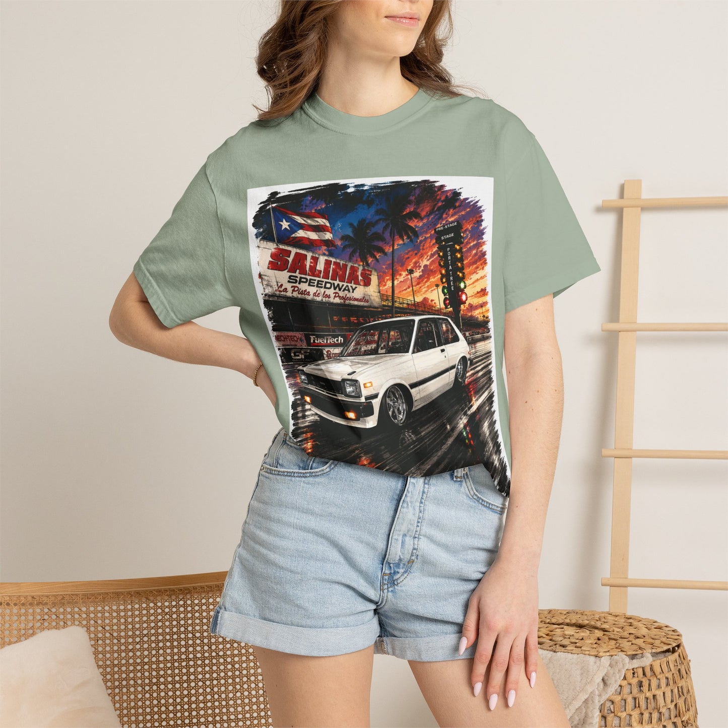 Vintage Starlet Drag T-Shirt — Puerto Rico Sunset Drag Graphic