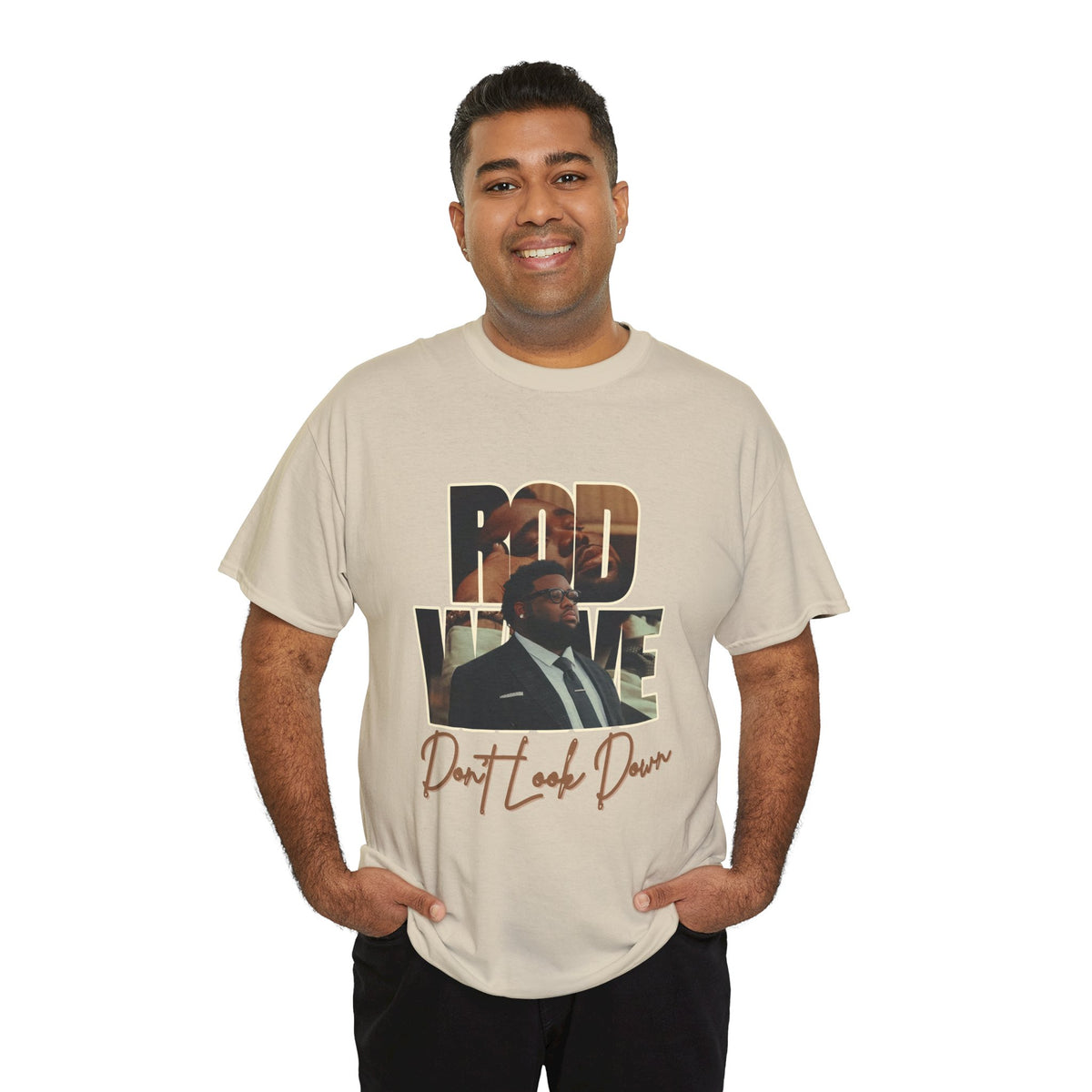Rod Wave “Don’t Look Down” Vintage Hip-Hop Portrait T-Shirt Design