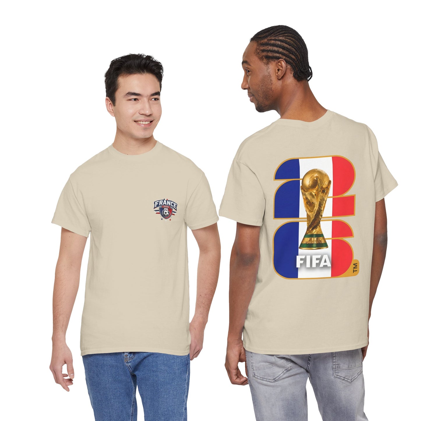 France 2026 FIFA World Cup Fan Edition – Front Crest & Championship Back Graphic T‑Shirt