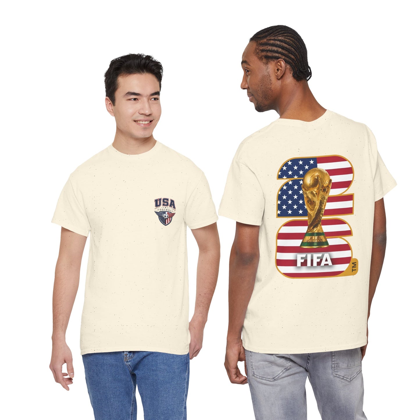 USA 2026 FIFA World Cup Fan Edition – Front Crest & Championship Back Graphic T‑Shirt