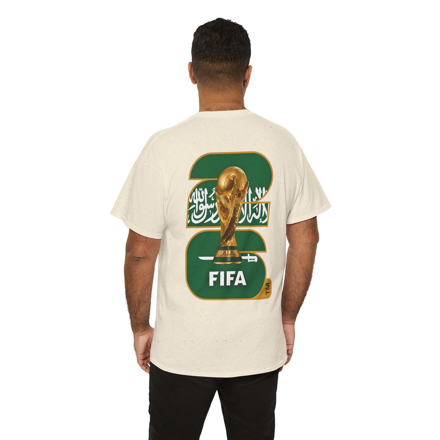 Saudi Arabia 2026 FIFA World Cup Fan Edition – Front Crest & Championship Back Graphic T‑Shirt