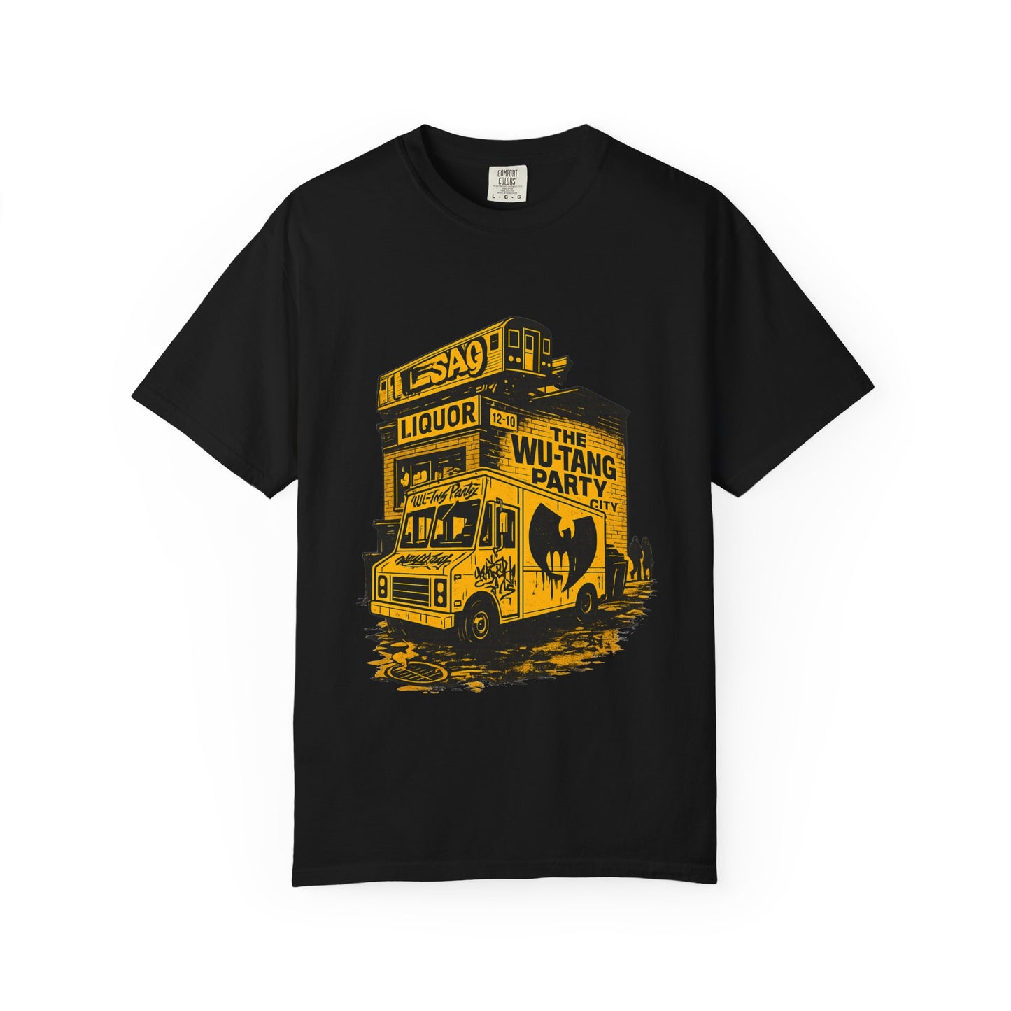 Wu-Tang Party Van Street Art T-Shirt | Hip-Hop Graffiti Liquor Store Urban Graphic Tee