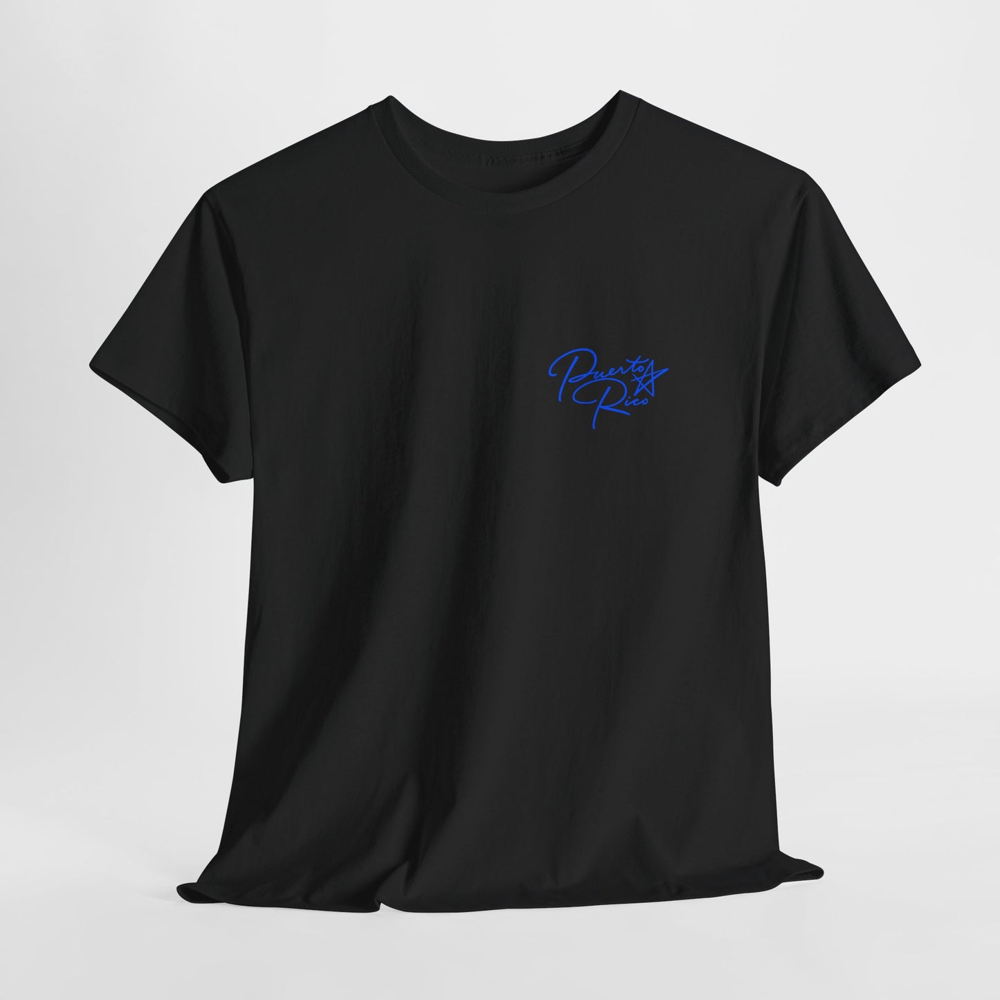 Puerto Rico Streets Tee — Handwritten Logo & Old San Juan Back Illustration