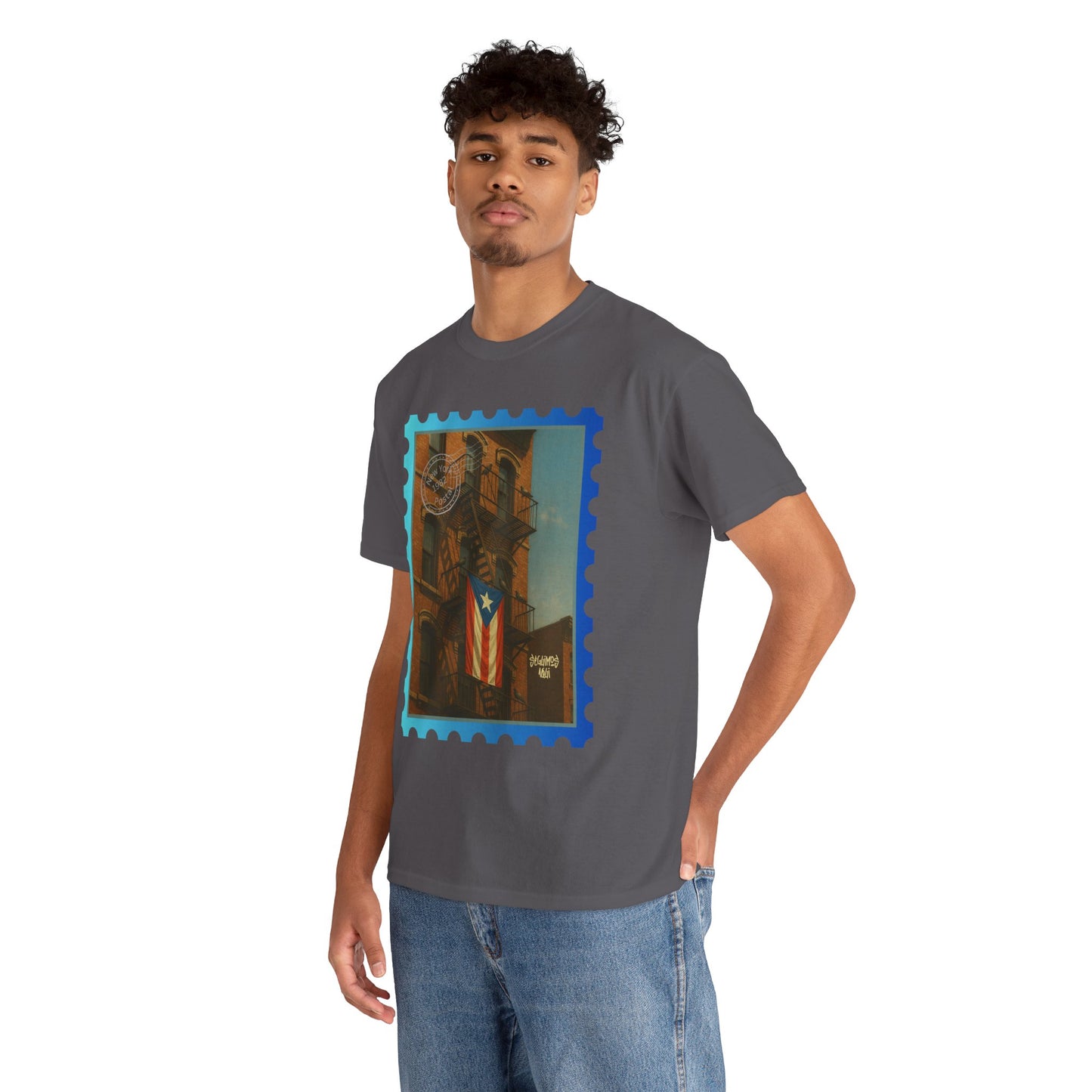 Seguimos Aquí Puerto Rican Pride Tee — New York 1982 Vintage Flag Tribute