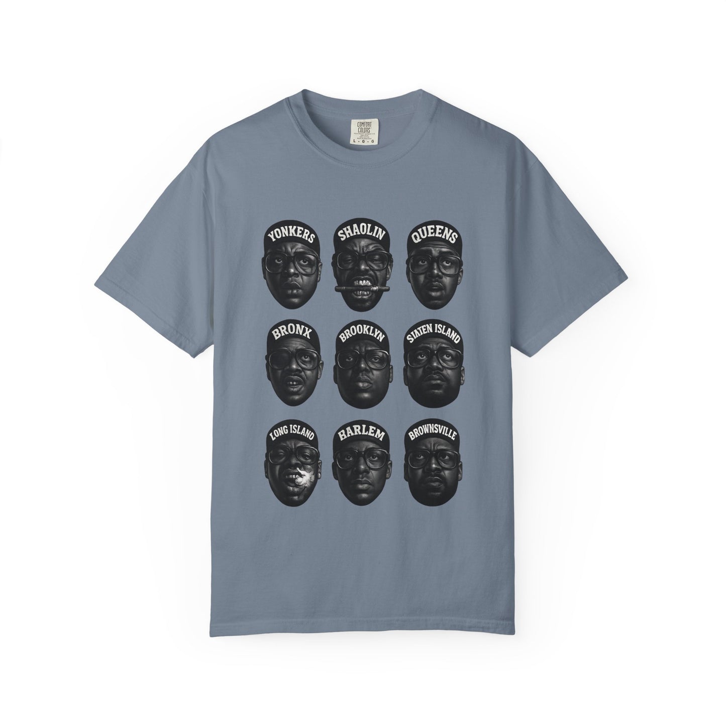 Hip-Hop Legends – Nine Icons of New York Rap | Black & White Tribute Tee