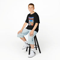 Kids Tee — 'Blue Blur Adventures' Retro Comic Graphic Shirt