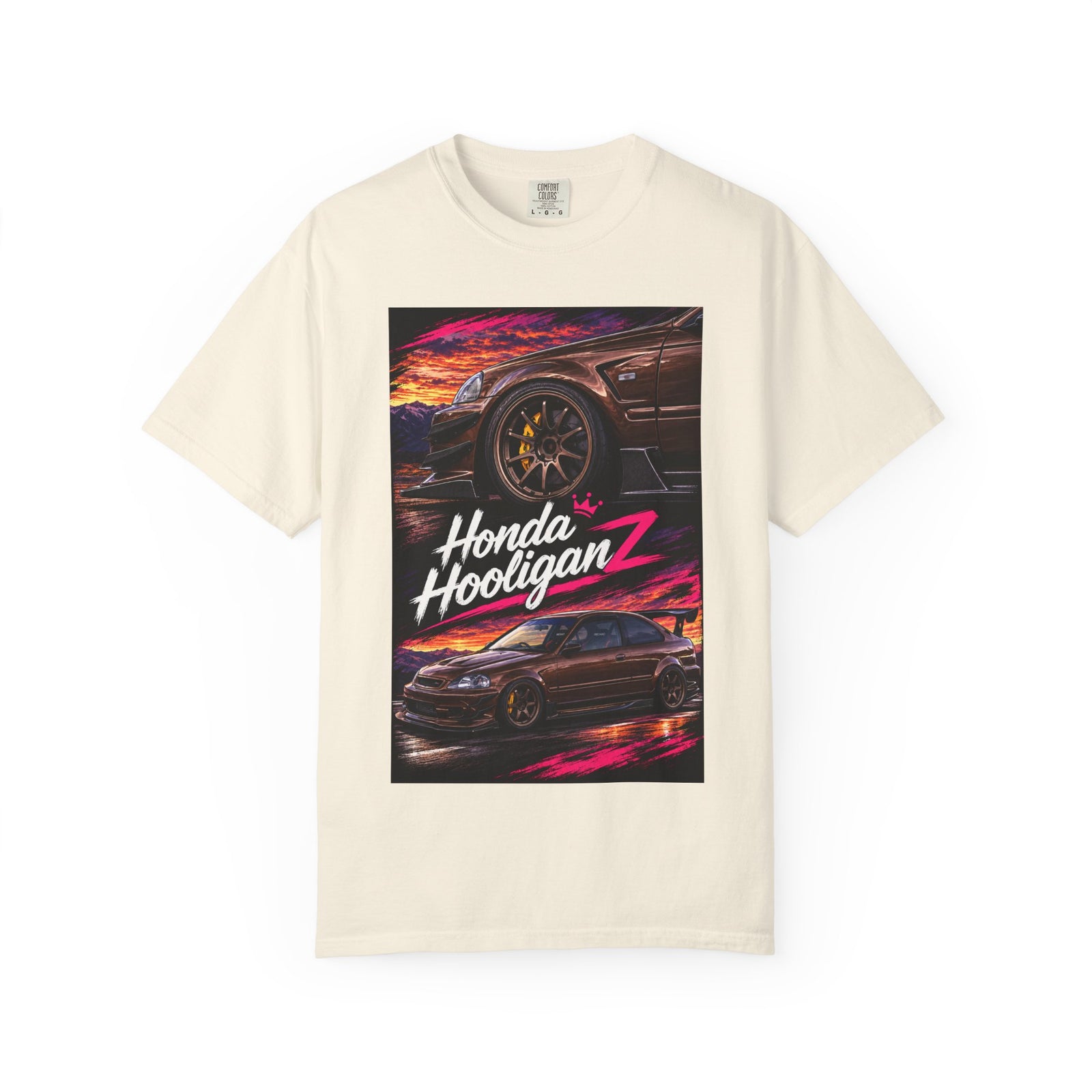 Honda HooliganZ T‑Shirt — Neon Coupe Graphic Tee