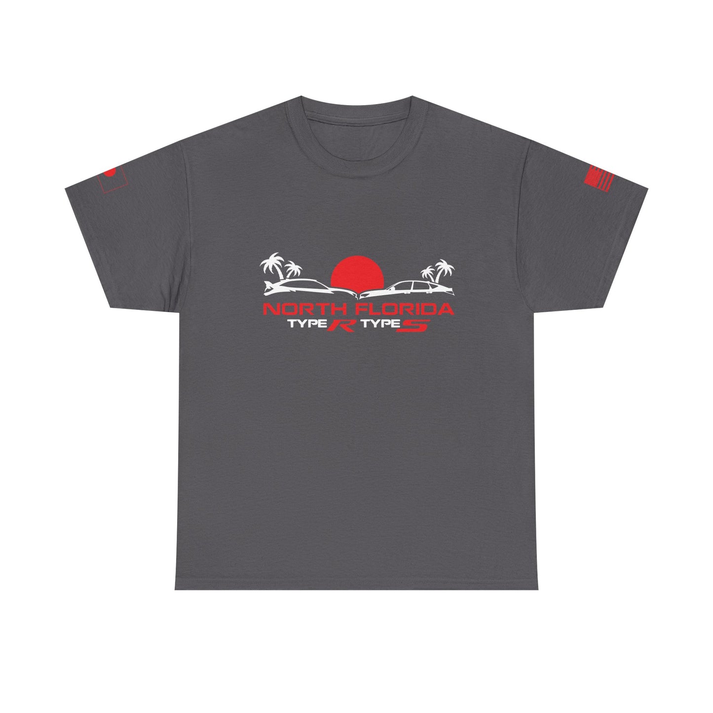 North Florida Type R Types T-Shirt — Retro Sunset Palm Beach Car Tee