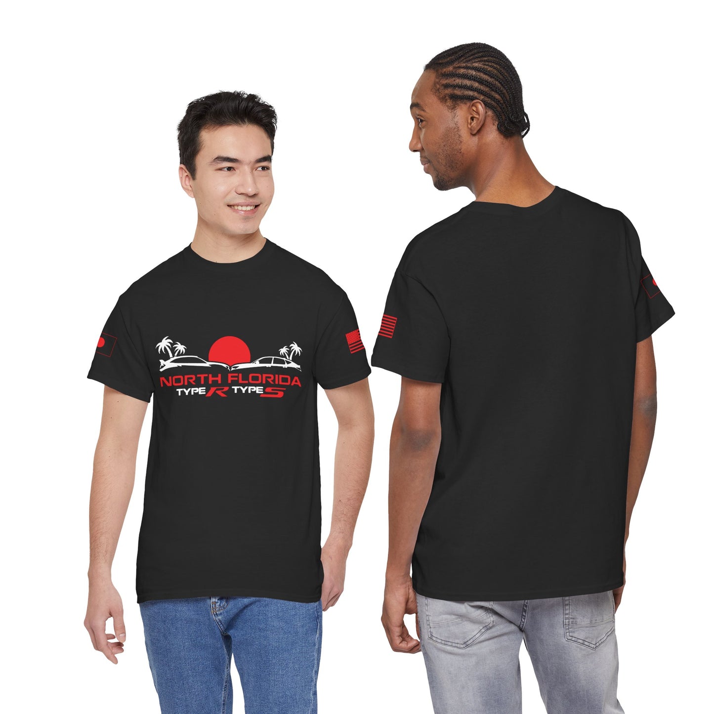 North Florida Type R Types T-Shirt — Retro Sunset Palm Beach Car Tee