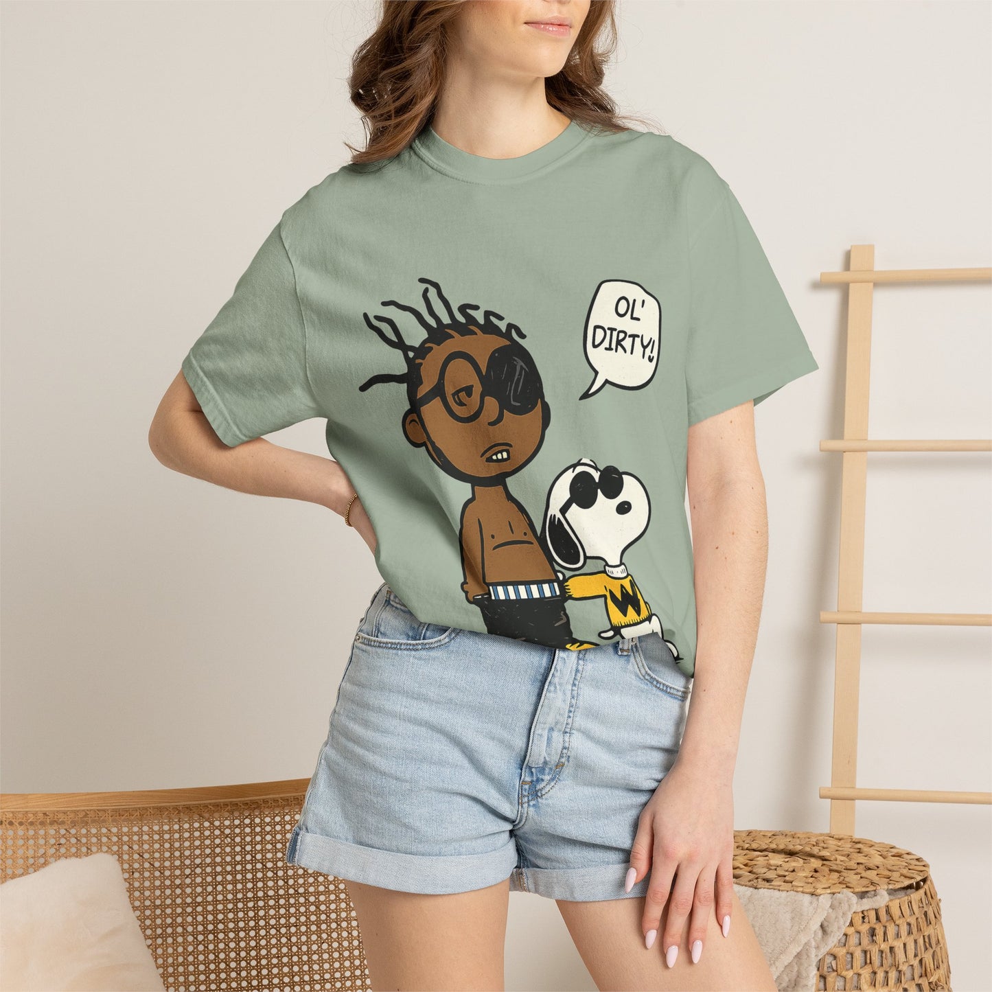 Ol' Dirty Beagle Mashup T-Shirt – Hip-Hop Inspired Cartoon Parody Streetwear Tee
