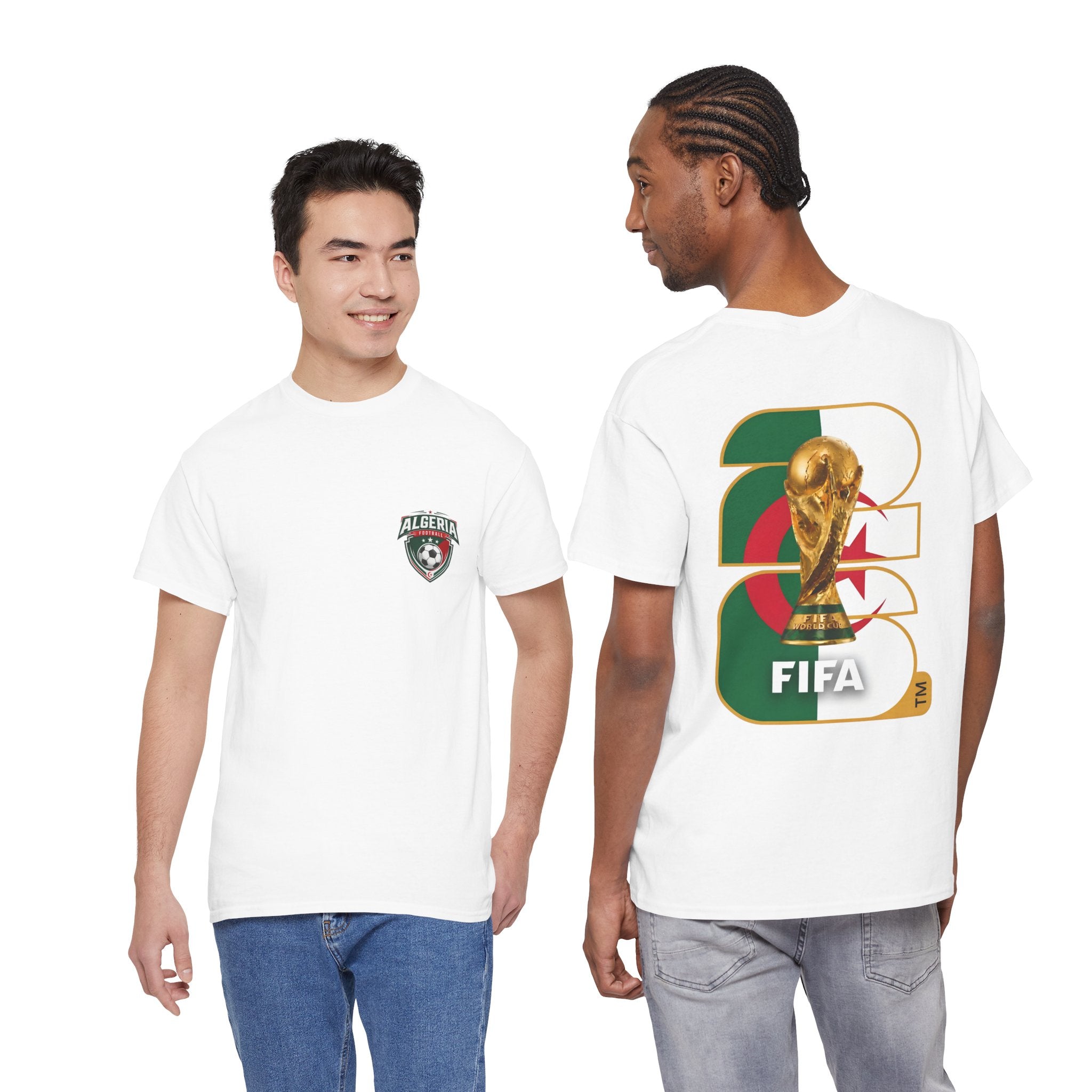 Algeria 2026 FIFA World Cup Fan Edition – Front Crest & Championship Back Graphic T-Shirt