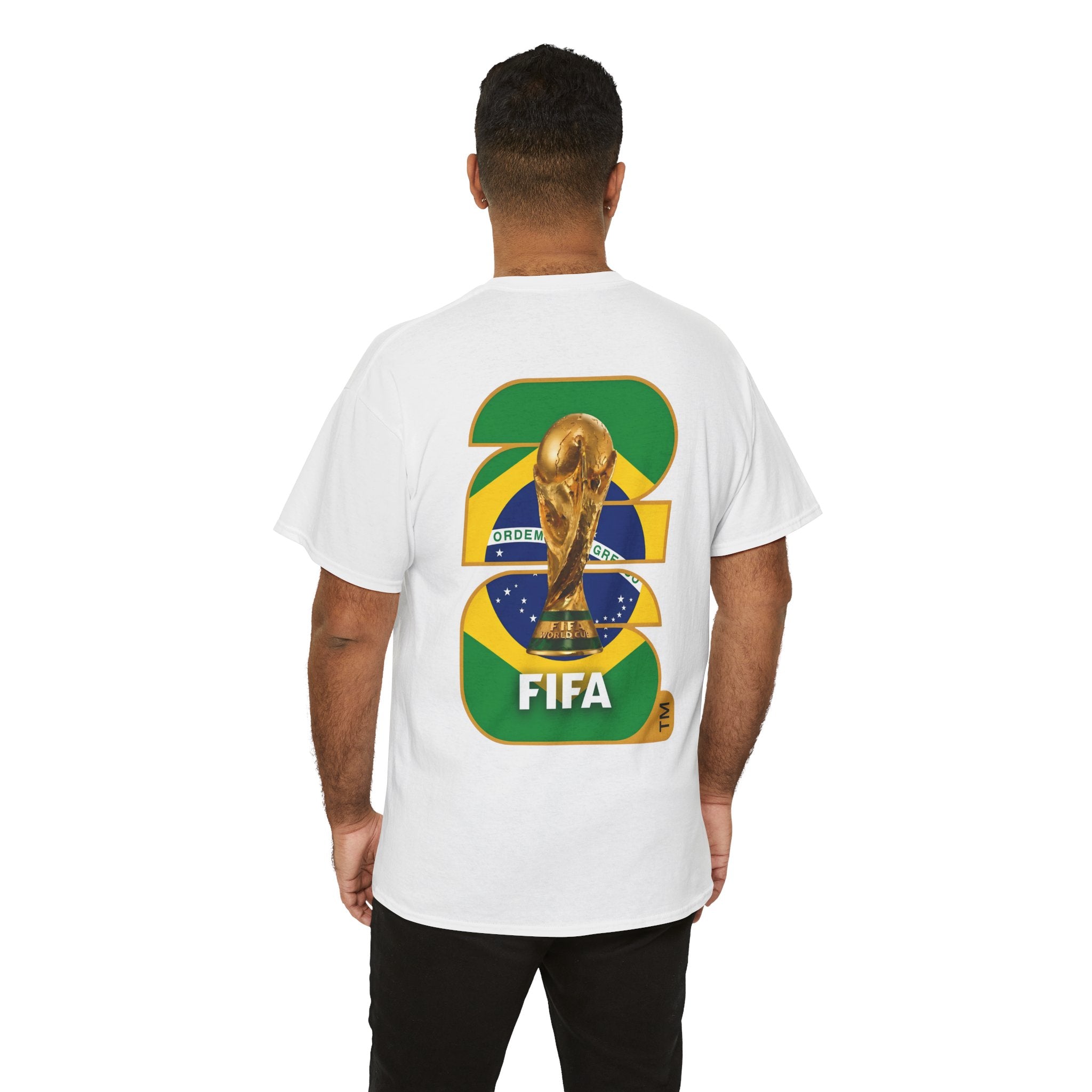 Brazil 2026 FIFA World Cup Fan Edition – Front Crest & Championship Back Graphic T‑Shirt