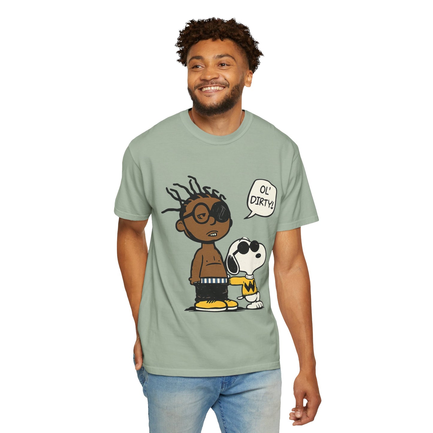 Ol' Dirty Beagle Mashup T-Shirt – Hip-Hop Inspired Cartoon Parody Streetwear Tee