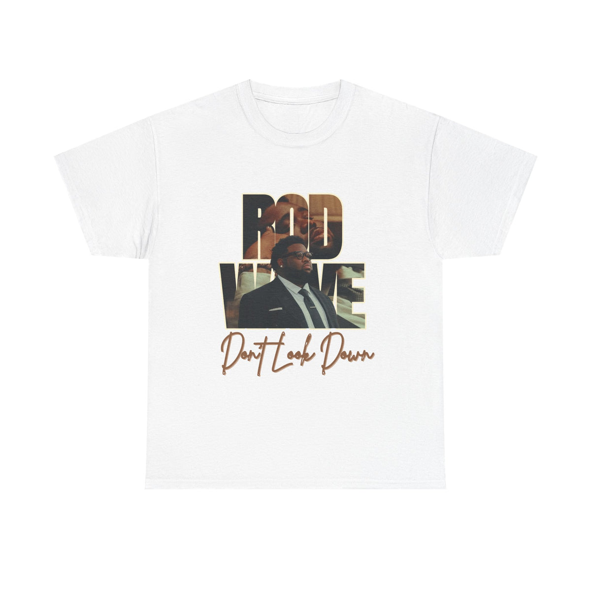 Rod Wave “Don’t Look Down” Vintage Hip-Hop Portrait T-Shirt Design