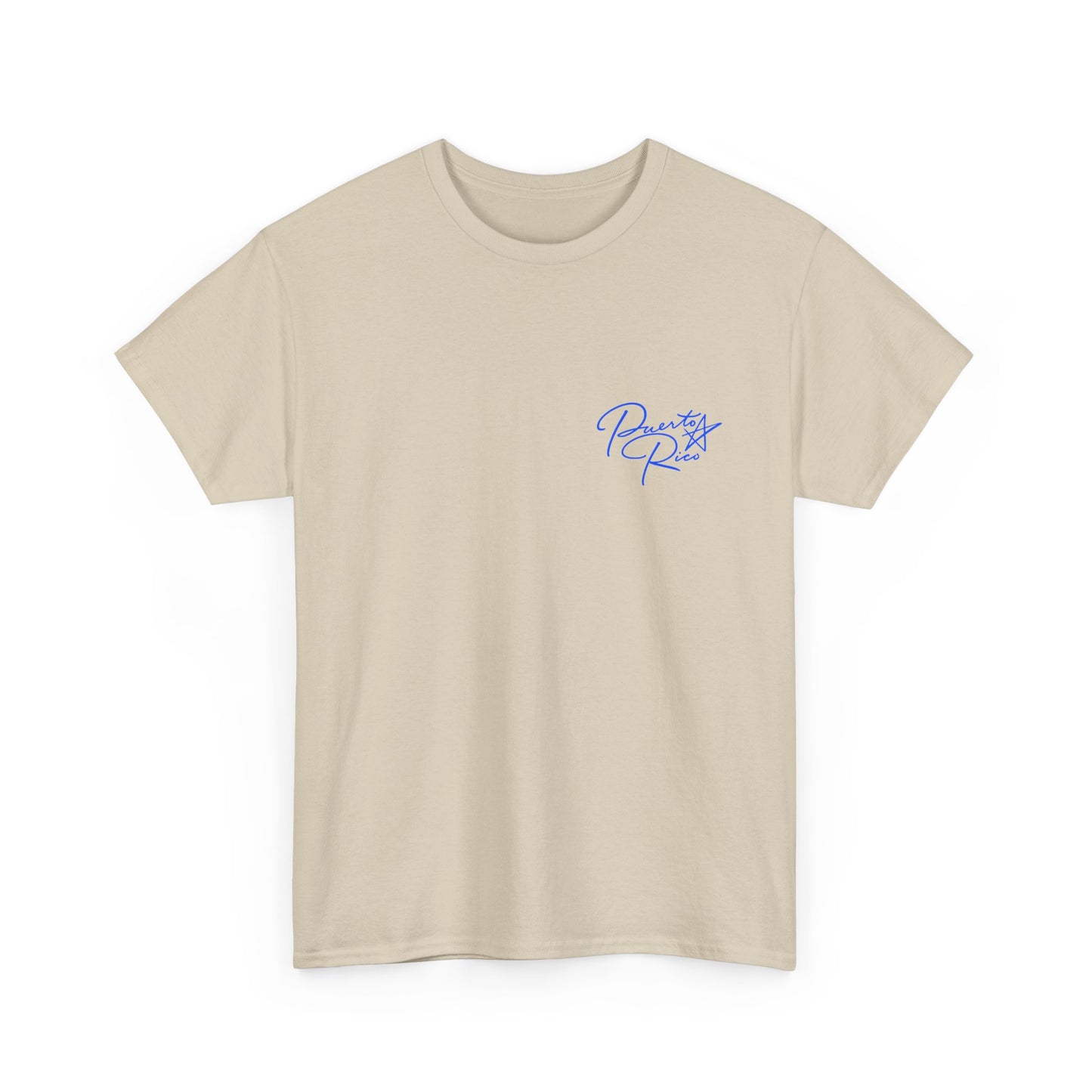 Puerto Rico Streets Tee — Handwritten Logo & Old San Juan Back Illustration