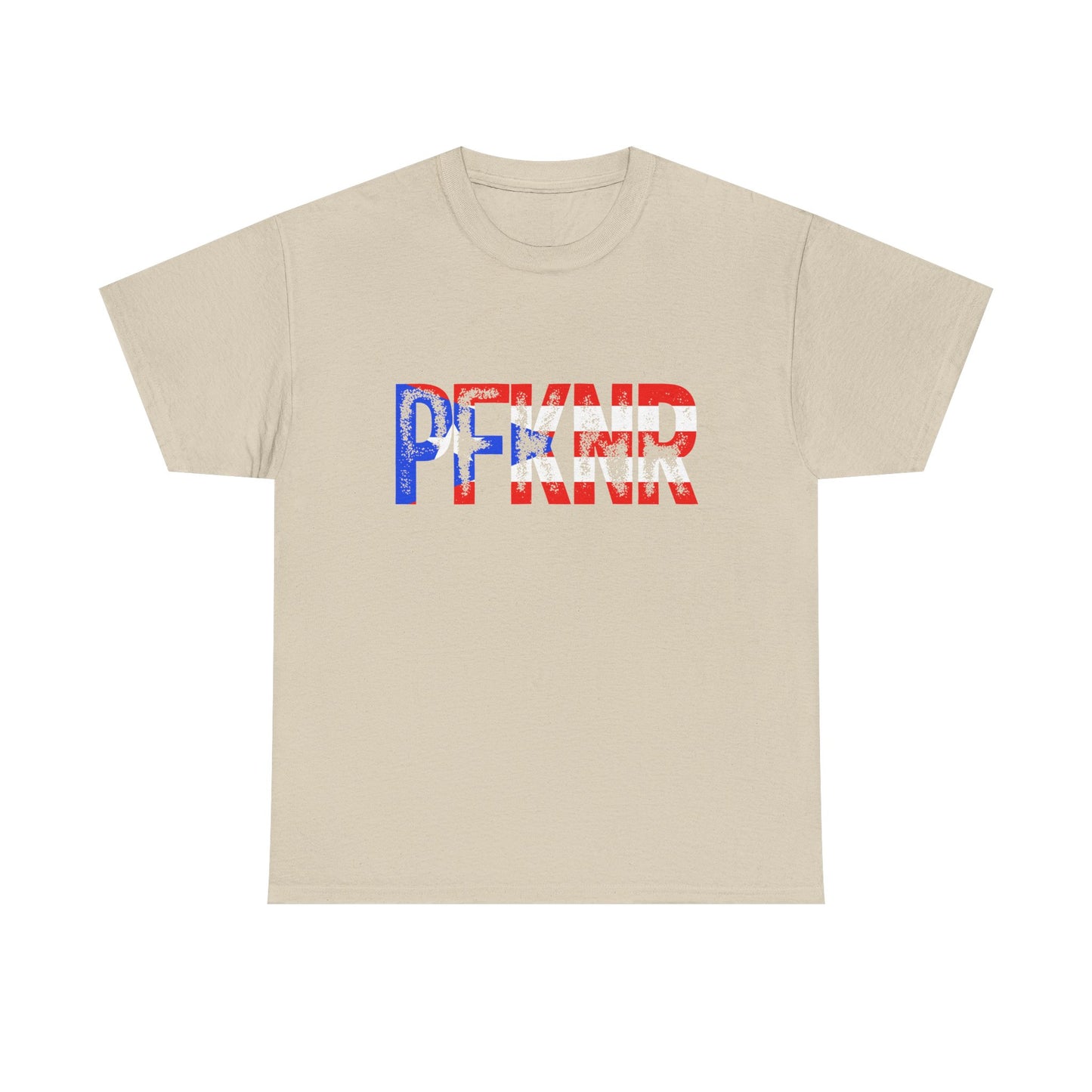 Patriotic 'PFW' Flag Graphic T-Shirt — Red White Blue Americana Tee