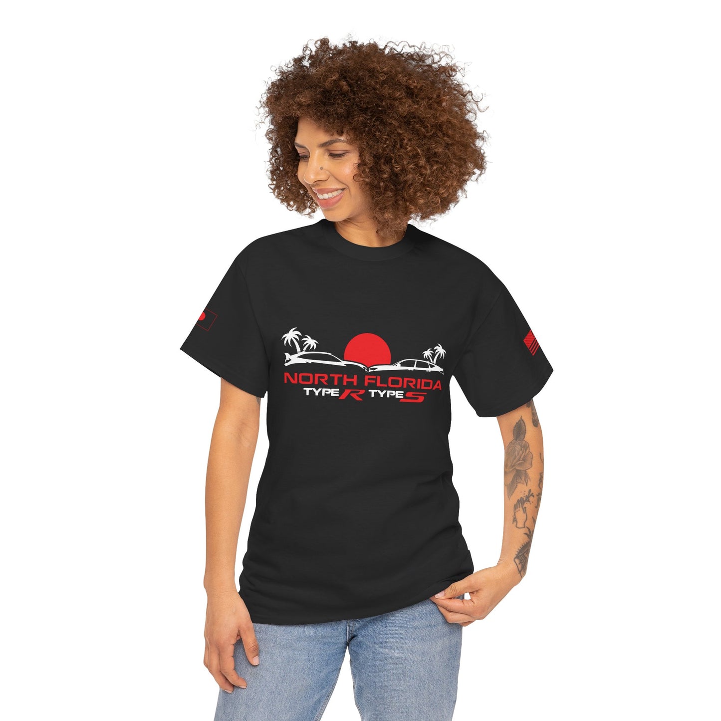 North Florida Type R Types T-Shirt — Retro Sunset Palm Beach Car Tee