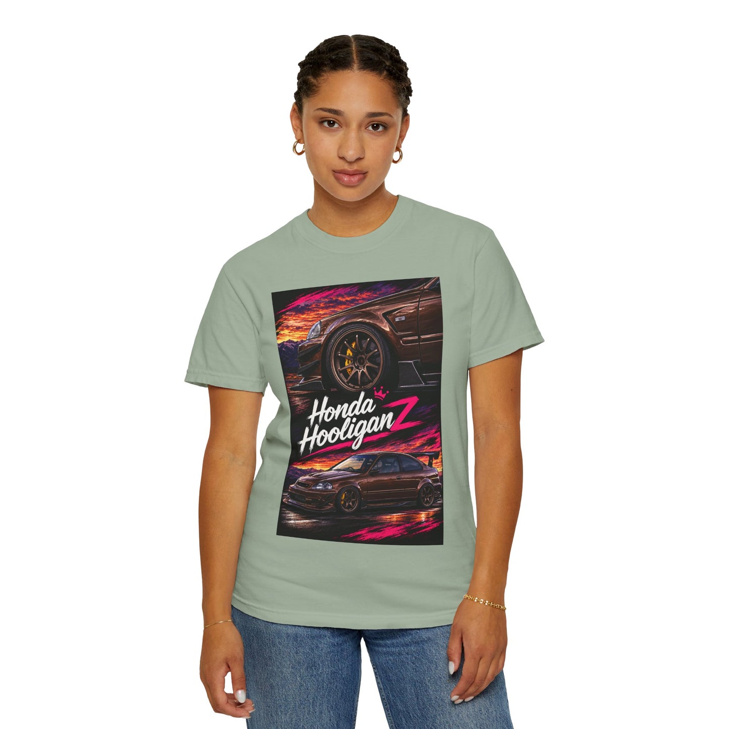 Honda HooliganZ T‑Shirt — Neon Coupe Graphic Tee