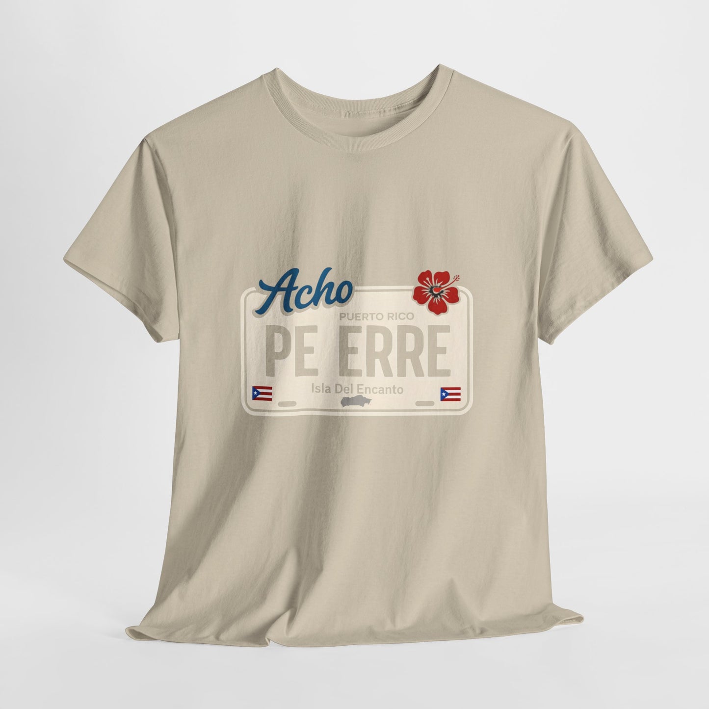 Acho PE ERRE Puerto Rico License Plate Tee — Isla Del Encanto Pride Shirt