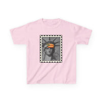 Puerto Rico Liberty Stamp Kids T-Shirt – Boricua Pride Design