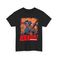 USA Agent Retro Graphic Tee — Vintage Hero Patriotic T‑Shirt