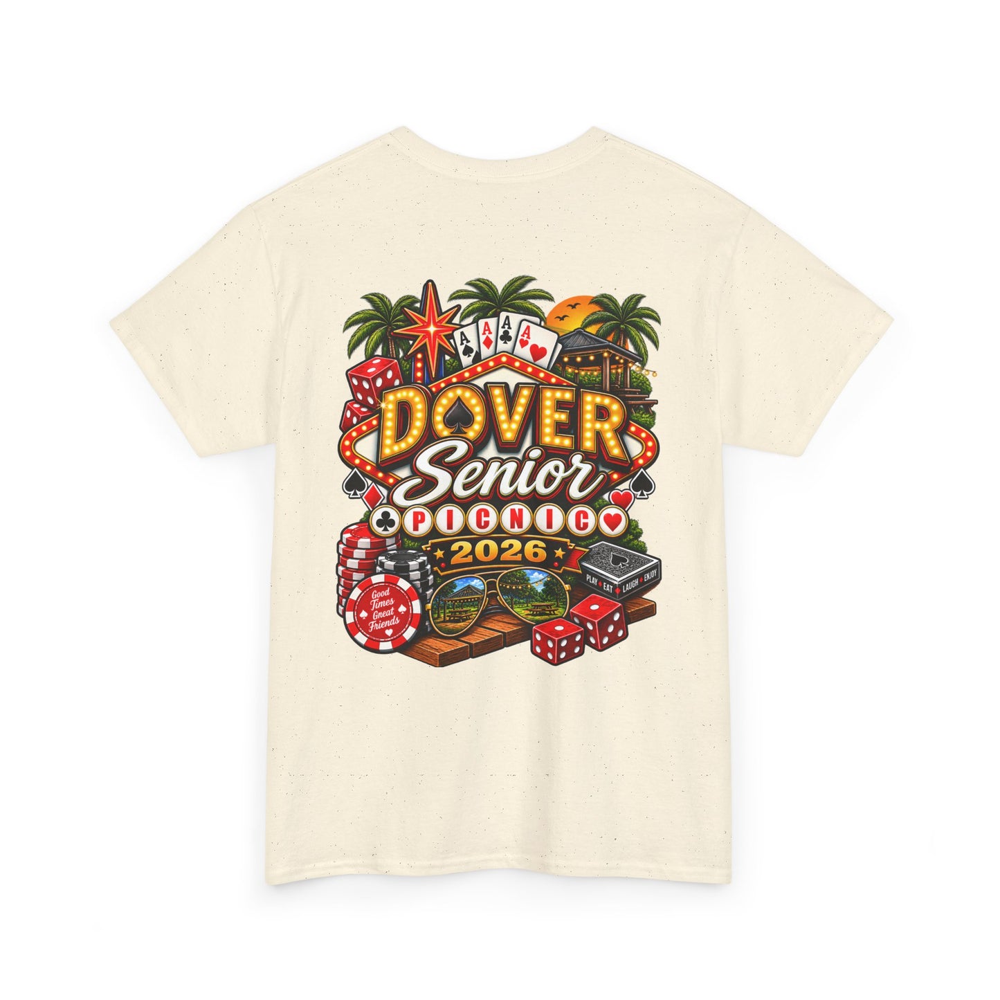 Dover Senior Picnic 2026 – Vegas Nights Casino-Inspired Event T-Shirt