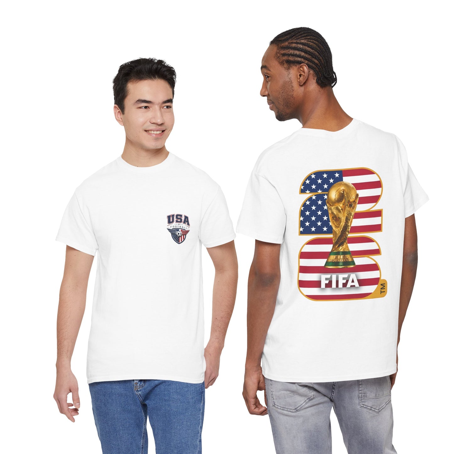 USA 2026 FIFA World Cup Fan Edition – Front Crest & Championship Back Graphic T‑Shirt