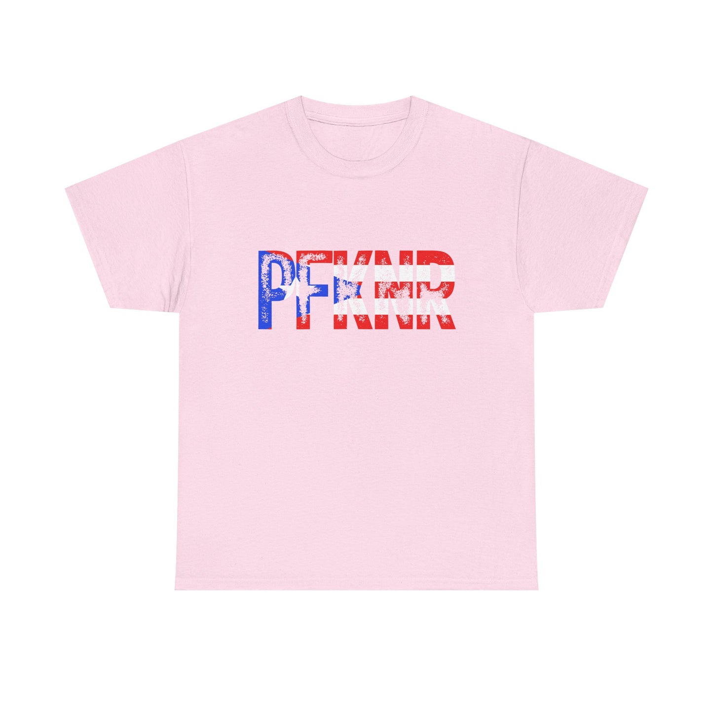 Patriotic 'PFW' Flag Graphic T-Shirt — Red White Blue Americana Tee