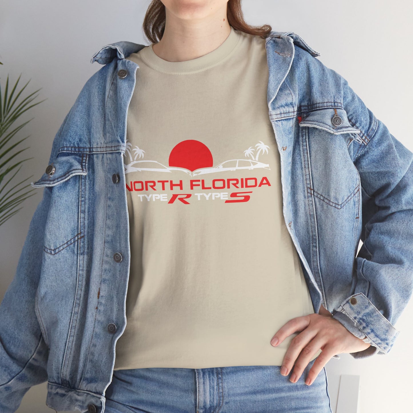 North Florida Type R Types T-Shirt — Retro Sunset Palm Beach Car Tee