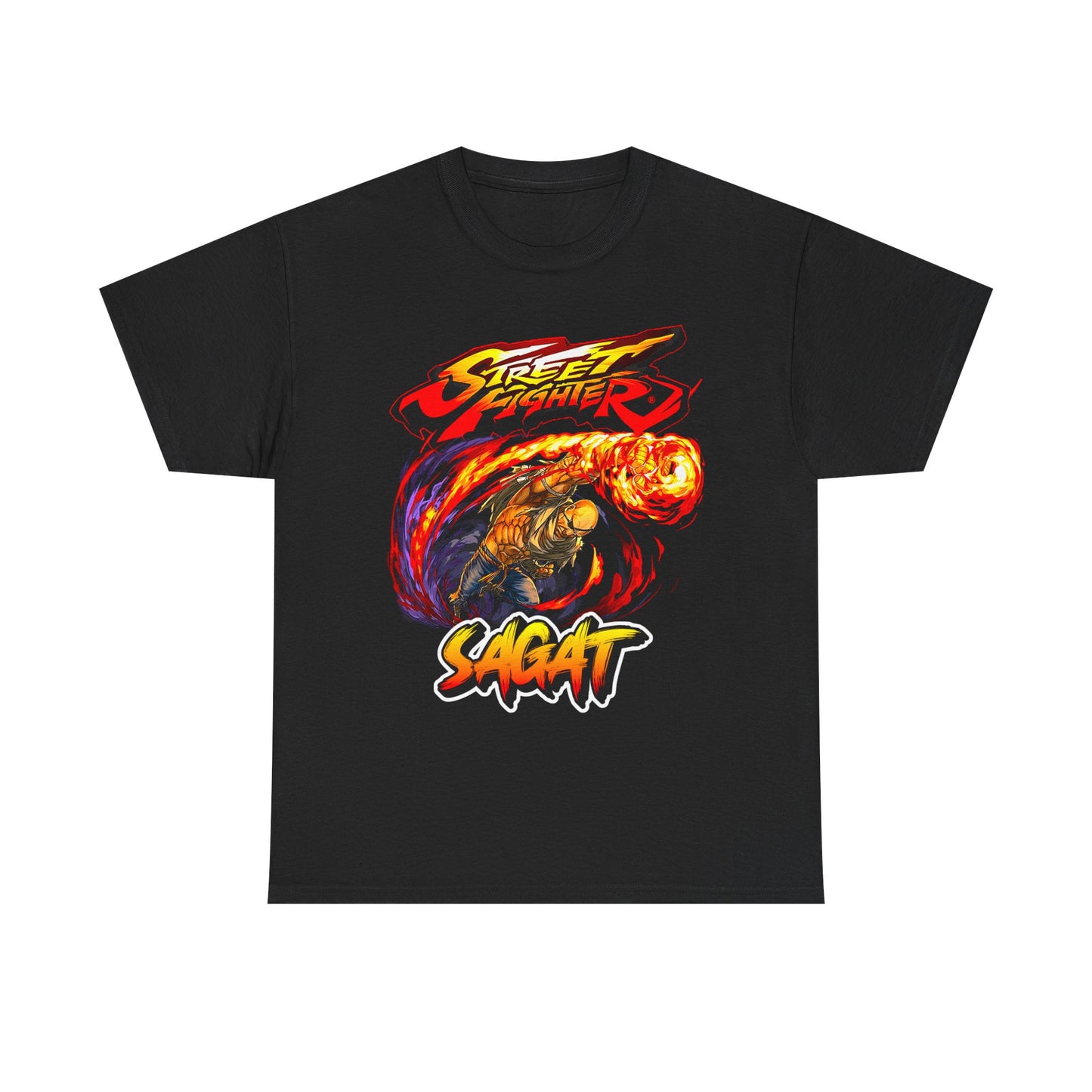 Street Fighter Sagat Fireball Attack T-shirt