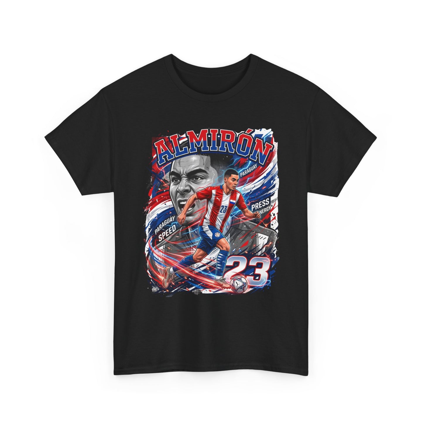 Almirón #23 – Paraguay Speed & Press T-Shirt
