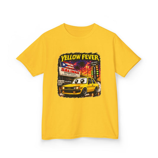 Kids T‑Shirt — "Yellow Fever" Vintage Toyota 1.8 Graphic Tee