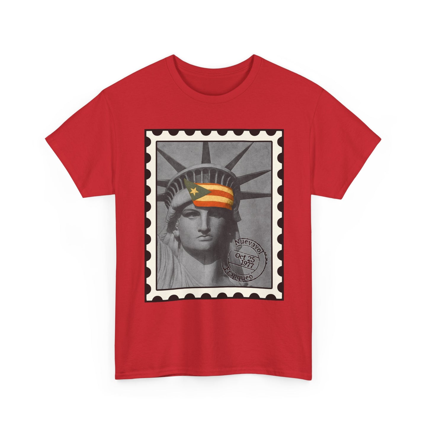 Statue of Liberty Protest Tee — "Liberty Under Protest" Puerto Rican Heritage Shirt