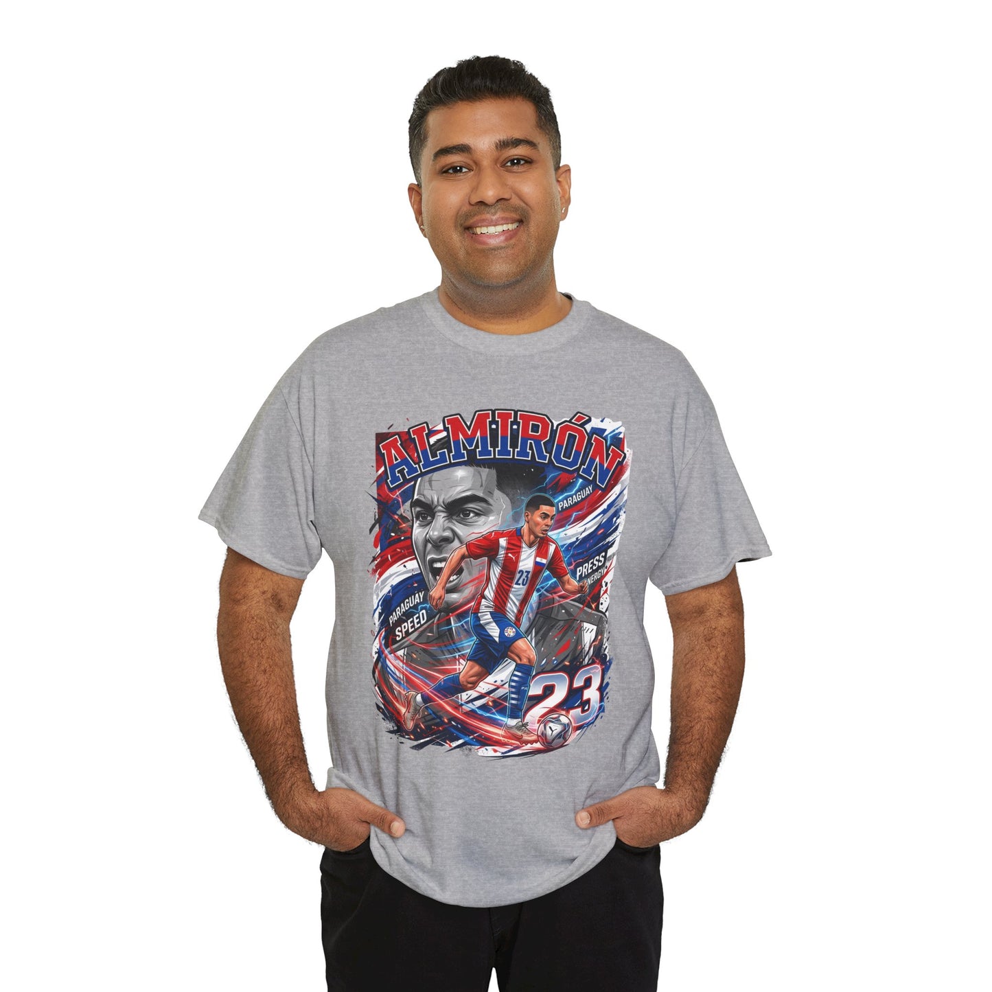 Almirón #23 – Paraguay Speed & Press T-Shirt