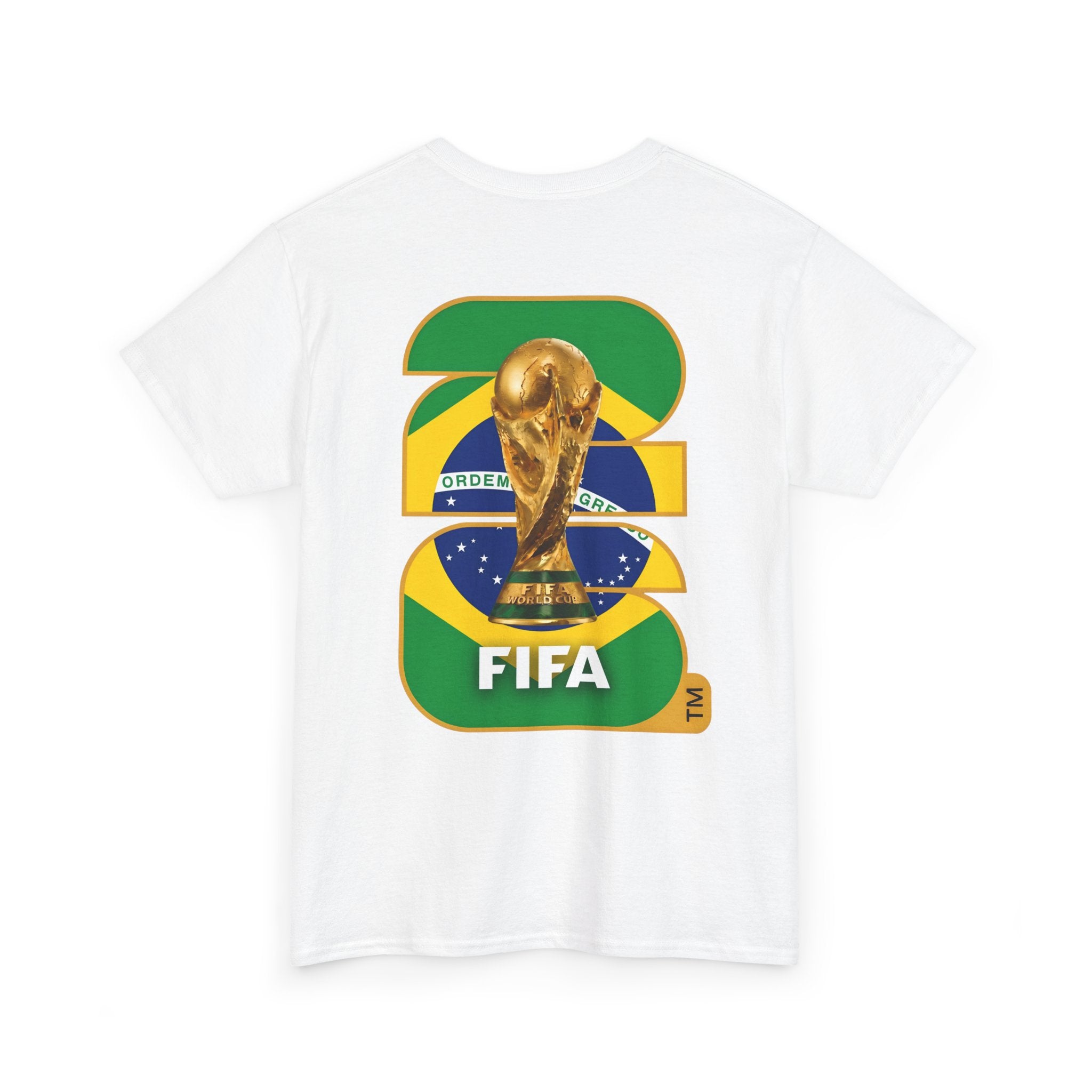 Brazil 2026 FIFA World Cup Fan Edition – Front Crest & Championship Back Graphic T‑Shirt
