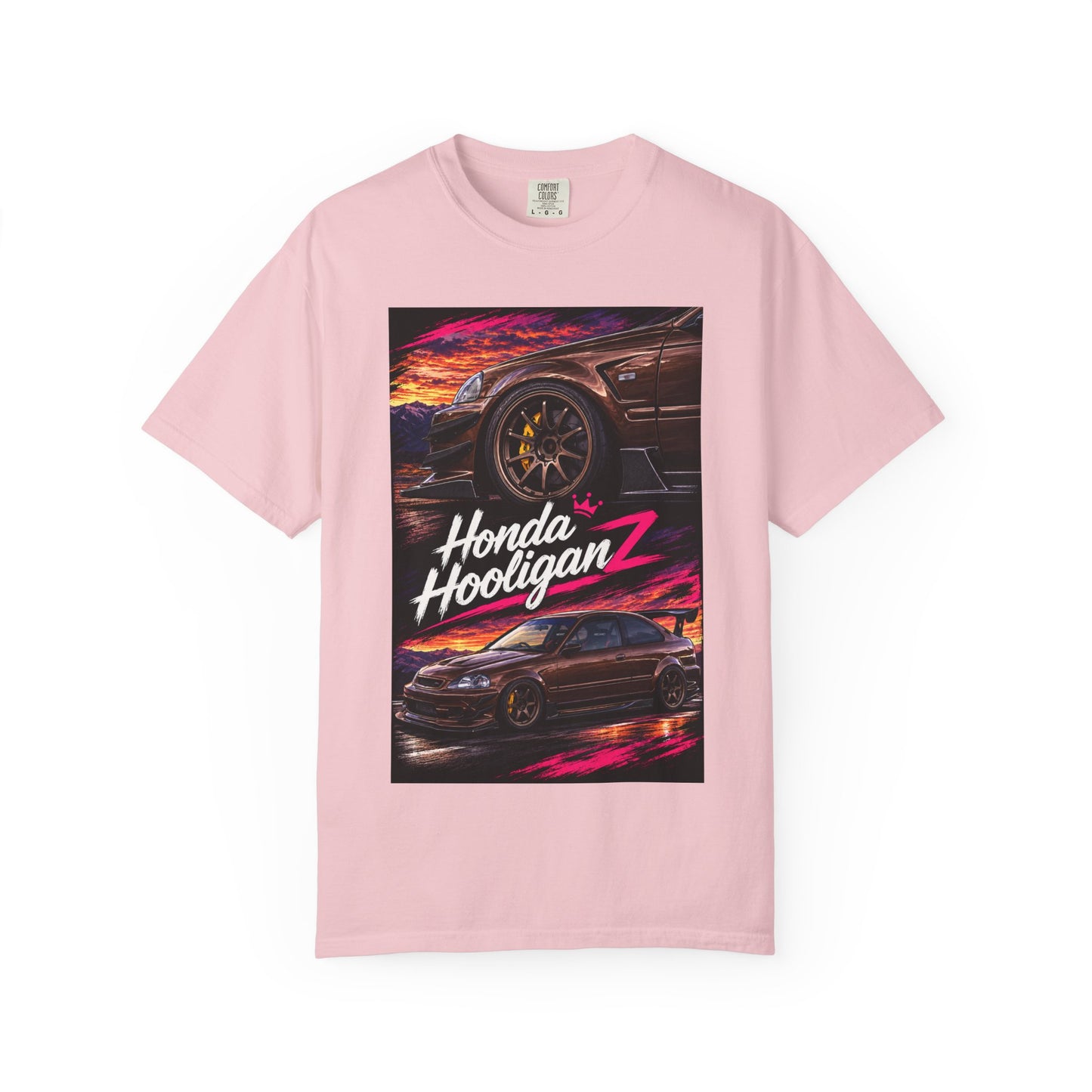 Honda HooliganZ T‑Shirt — Neon Coupe Graphic Tee