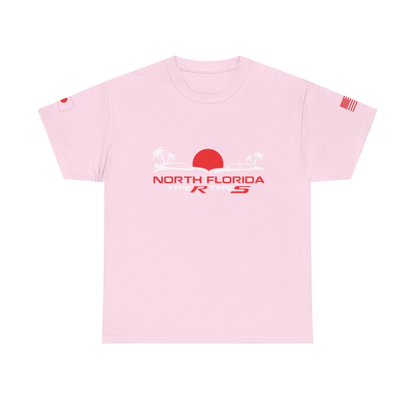 North Florida Type R Types T-Shirt — Retro Sunset Palm Beach Car Tee