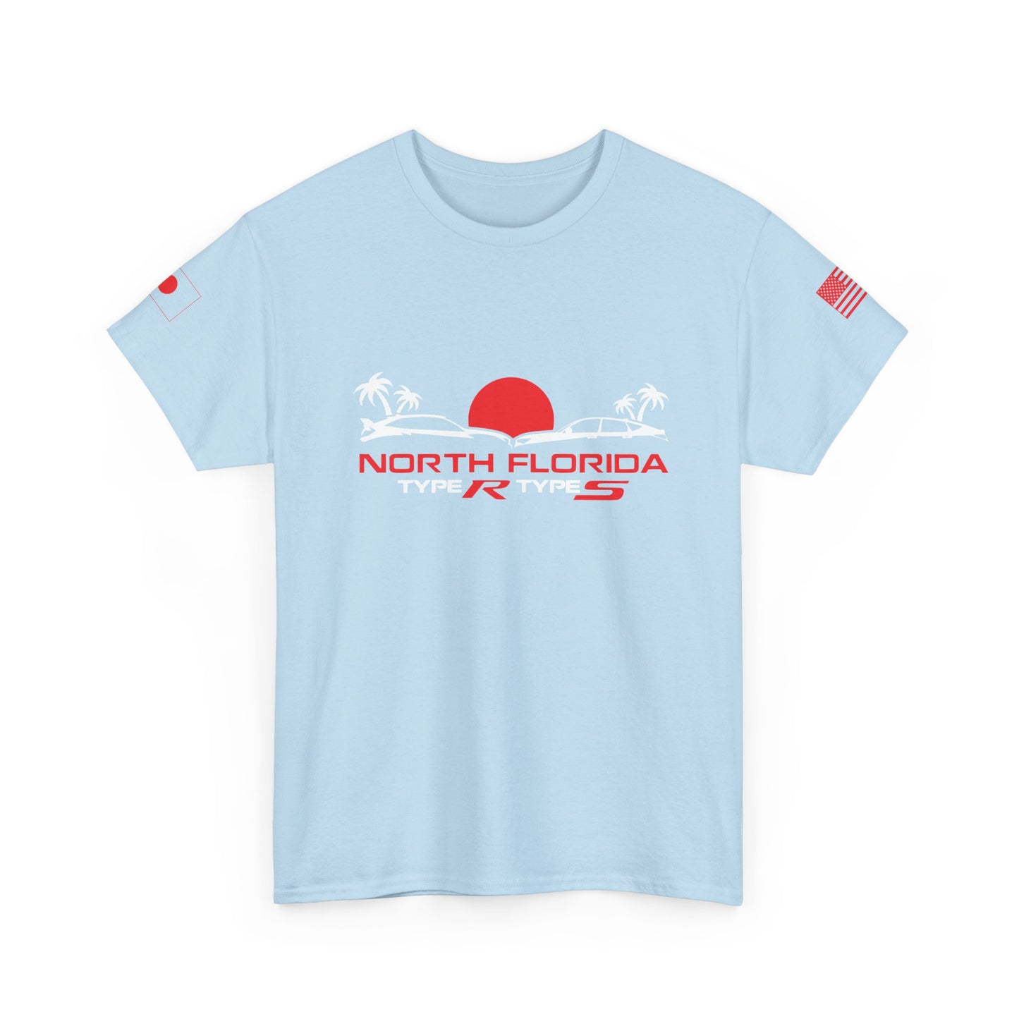 North Florida Type R Types T-Shirt — Retro Sunset Palm Beach Car Tee