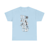 Puerto Rico Floral Vertical Tee — Retro Typography Island Shirt